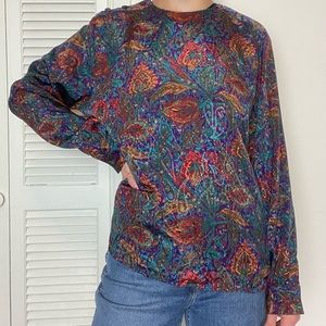 Notations Vintage Colorful Blouse